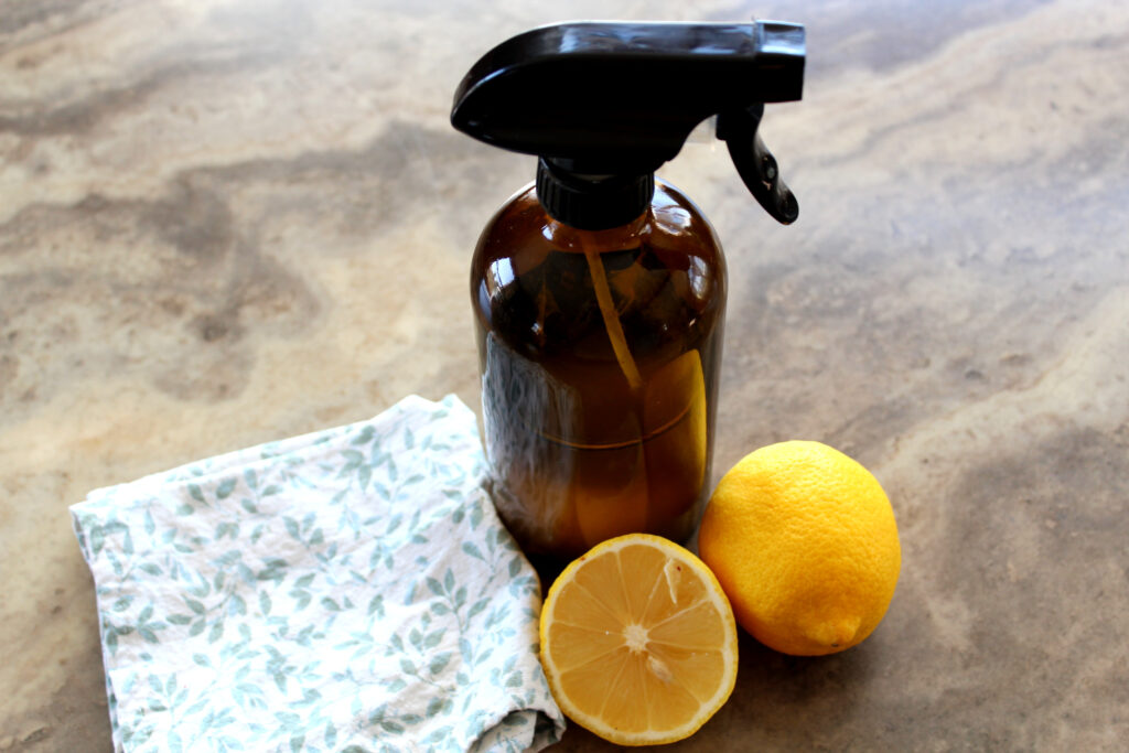 Lemon Vinegar Homemade Cleaner Spray