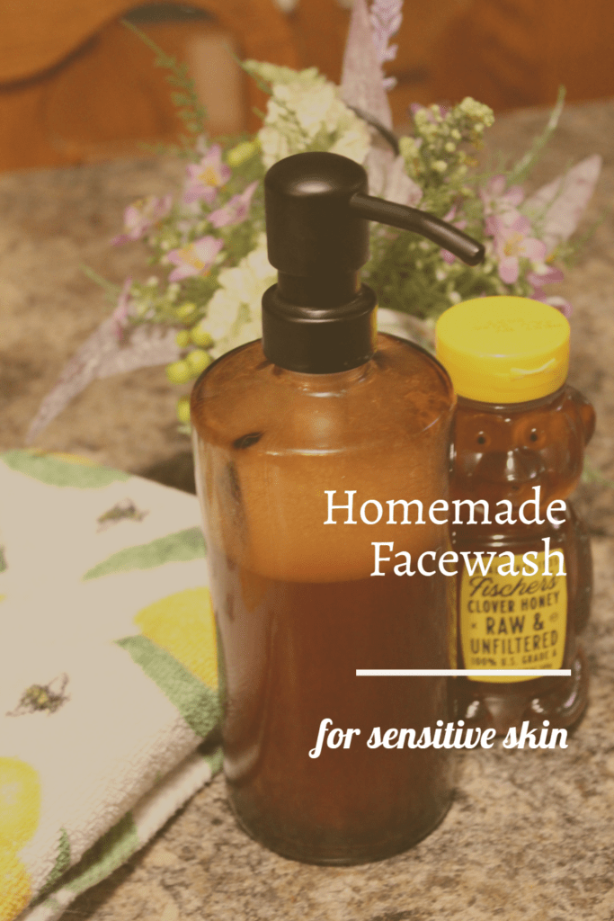 Homemade Facewash for Sensitive skin with honey