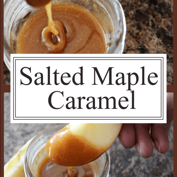 Salted maple caramel homemade recipe