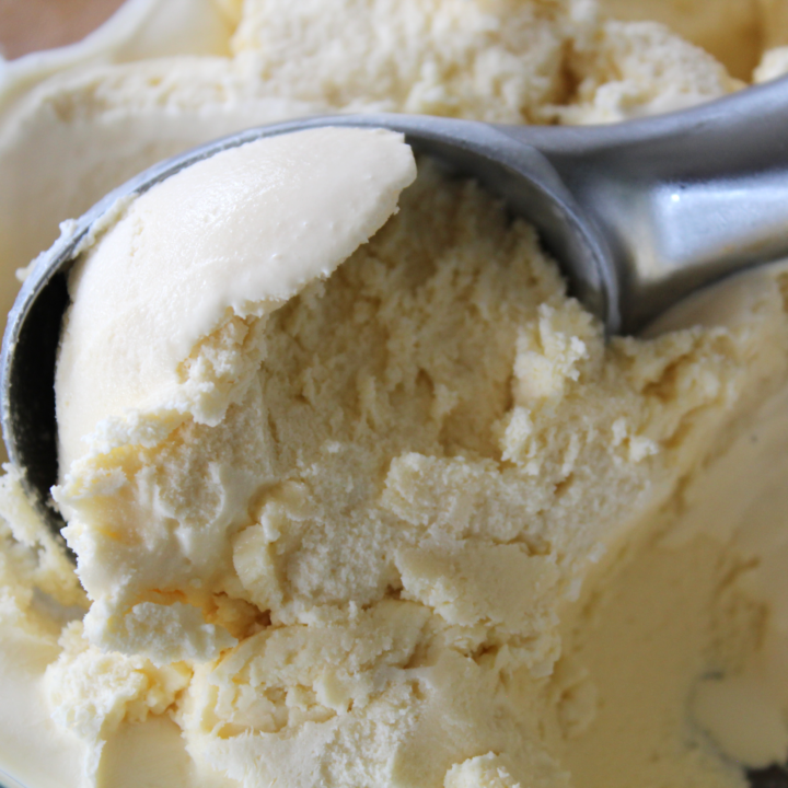 Traditional Homemade Vanilla Bean Ice Cream